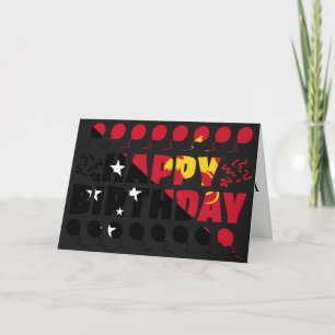 Papua New Guinea Flag Patriotic Birthday Card