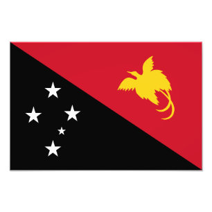 Papua New Guinea Flag Photo Print