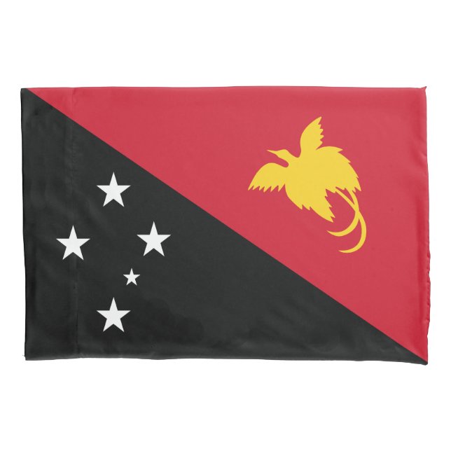 Papua New Guinea Flag Pillowcase (Front)