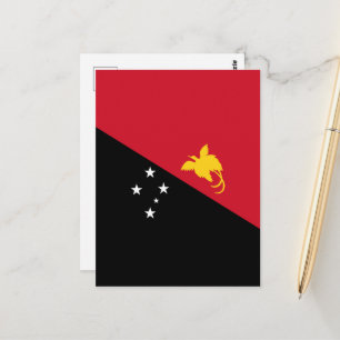 Papua New Guinea flag Postcard
