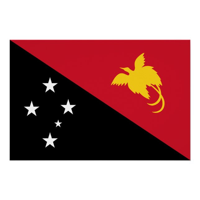 Papua New Guinea Flag Poster (Front)