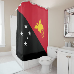 Papua New Guinea flag Shower Curtain