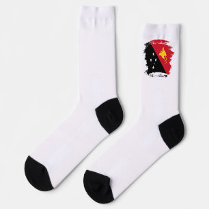 Papua New Guinea flag Socks
