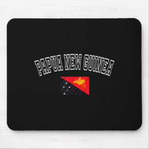 Papua New Guinea Flag Vintage Retro Heritage Mouse Pad
