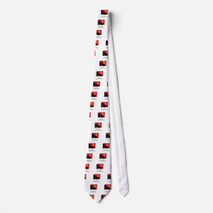 Papua New Guinea flag waving Tie