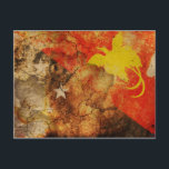 Papua New Guinea Grunge Flag Postcard<br><div class="desc">Papua New Guinea Grunge Flag Postcard</div>