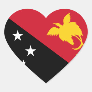 papua new guinea heart sticker