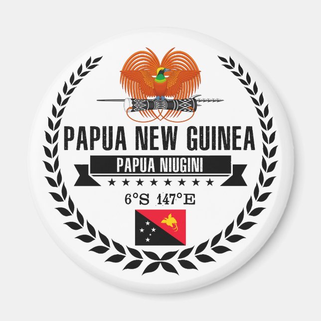 Papua New Guinea Magnet (Front)