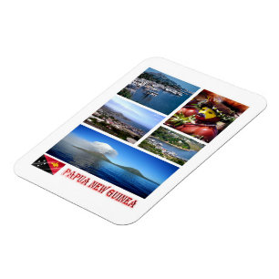 Papua New Guinea - Mosaic - Magnet