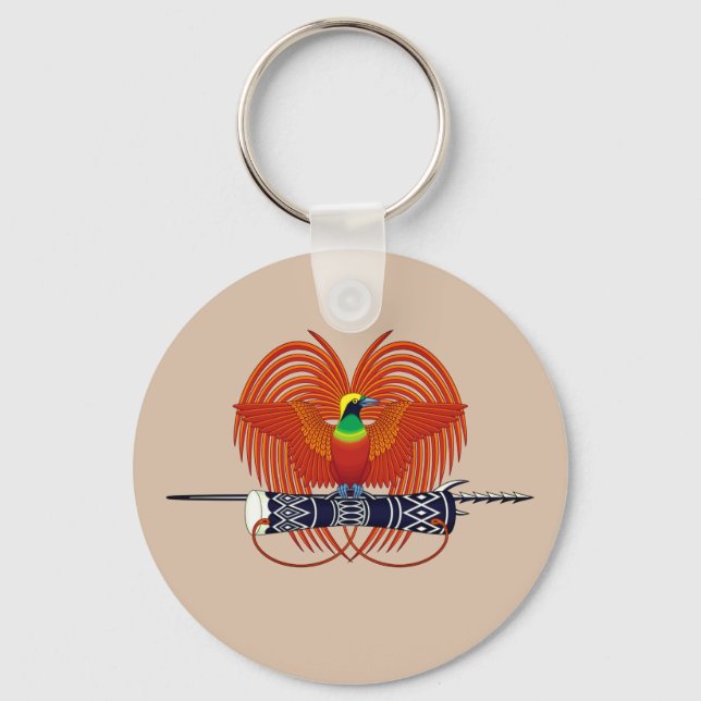 Papua New Guinea National Emblem Key Ring (Front)