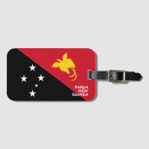 Papua New Guinea National Flag Patriotic Luggage Tag