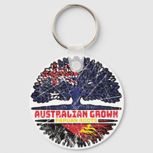 Papua New Guinea Papuan Australian Australia Tree Key Ring