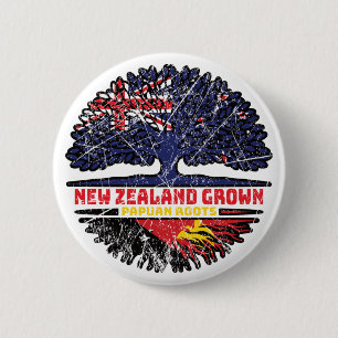 Papua New Guinea Papuan New Zealander New Zealand 6 Cm Round Badge