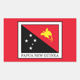 Papua New Guinea Rectangular Sticker