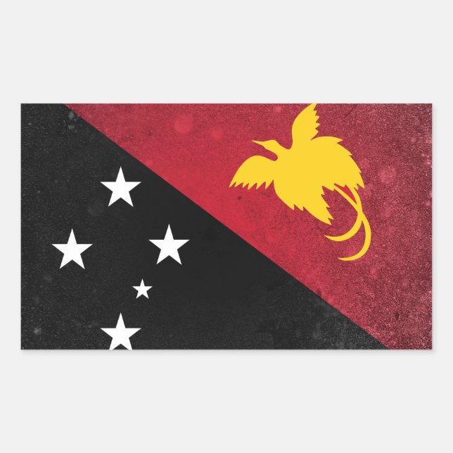 Papua New Guinea Rectangular Sticker (Front)