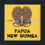 Papua New Guinea* Refrigerator Magnet<br><div class="desc">Bring some color to your home or office with this beautiful Papua New Guinea aquare magnet. The magnet includes the coat-or-arms of Papua New Guinea over the words Papua New Guinea. This is a great item to remember a trip, family, or friends. The magnet can be customized: size, style, colors,...</div>
