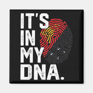 Papua New Guinea Roots Flag Fingerprint Graphic Magnet