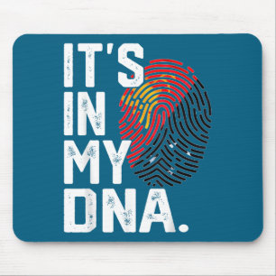 Papua new guinea roots flag fingerprint graphic mouse pad