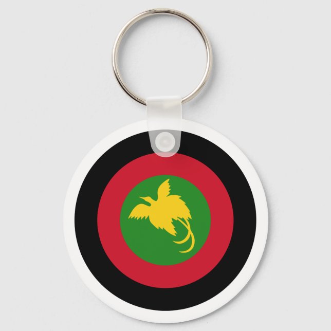 Papua New Guinea Roundel Key Ring (Front)