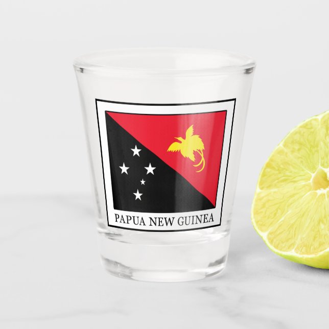 Papua New Guinea Shot Glass (Front)