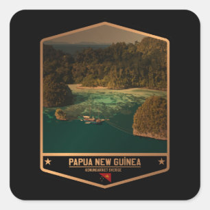 Papua New Guinea Square Sticker