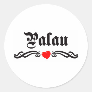 Papua New Guinea Tattoo Style Classic Round Sticker