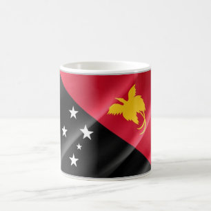 Papua New Guinea - Waving Flag - Coffee Mug