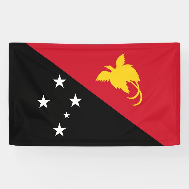 Papua New Guinean Flag Banner (Horizontal)