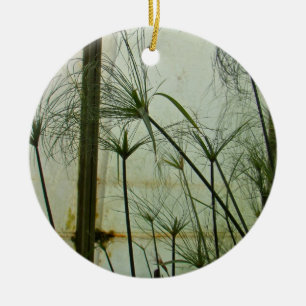 Papyrus Ceramic Ornament