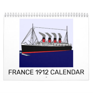 Paqubot France 1912 Calendar