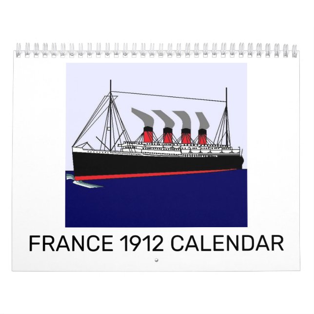 Paqubot France 1912 Calendar (Cover)