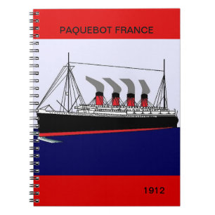 Paquebot France 1912 notebook