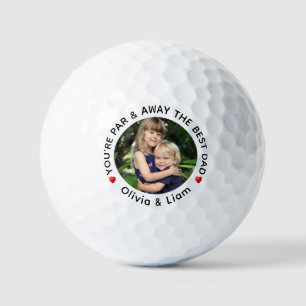 "Par & Away the Best Dad" Personalised Golf Balls
