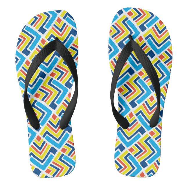 Par de chanclas - Patrón Boomerang Thongs (Footbed)