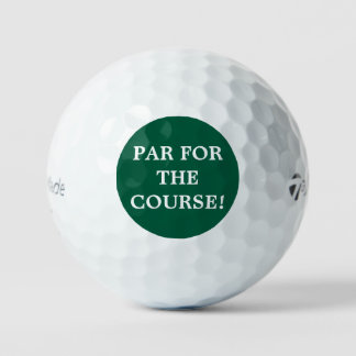 par for the course golf balls