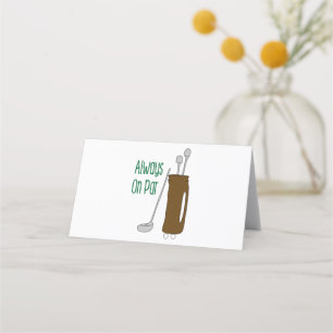 Par Golf Place Card