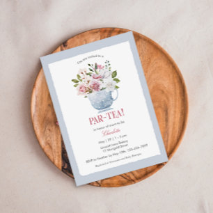 PAR-TEA Pink Baby Shower Invitation