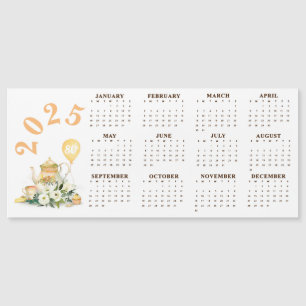 Par-Tea Yellow Floral 2025 Calendar