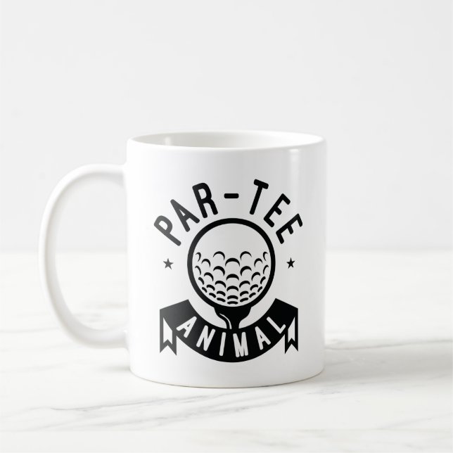 Par-Tee Animal Coffee Mug (Left)
