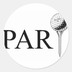 Par(tee) Classic Round Sticker