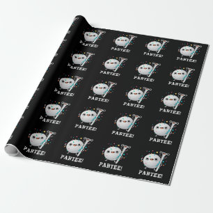 Par-Tee Funny Golf Pun Dark BG Wrapping Paper
