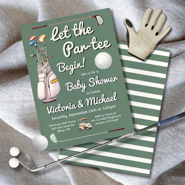 Par-tee Golf Baby Shower Invitation (Creator Uploaded)