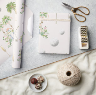Par-Tee in Palm Springs   Golf Bachelorette Wrapping Paper