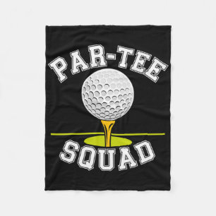 Par-tee Squad Golf Party Fleece Blanket