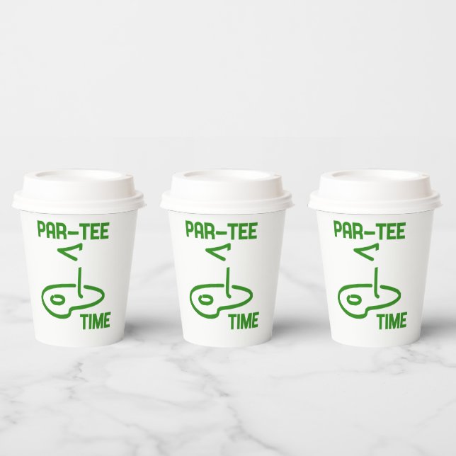 Par Tee Time Paper Cups (Multi)