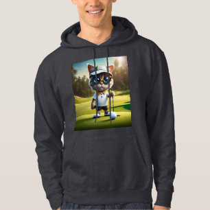 "Par-tee Time: The Cool Cat’s Golf Swing!" Hoodie