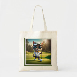 "Par-tee Time: The Cool Cat’s Golf Swing!" Tote Bag