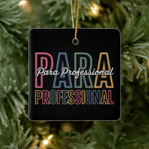 Para Paraprofessional Paraeducator First Day Back Ceramic Ornament