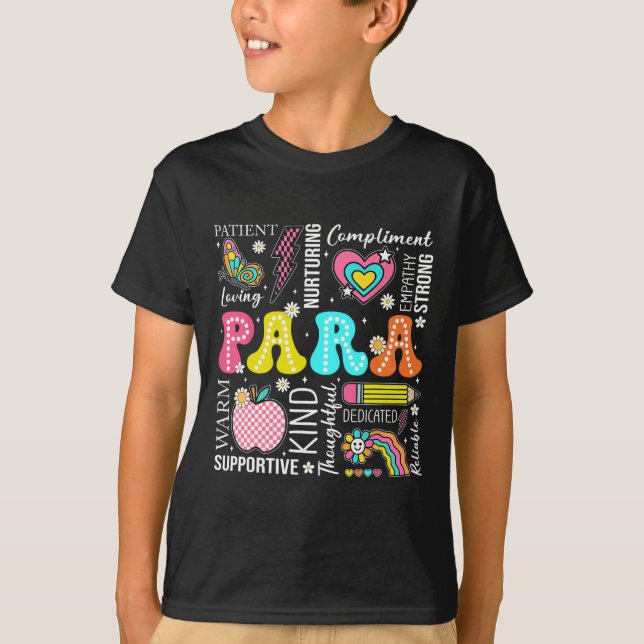 Para Professional Educator 1st Day Of Back To Scho T-Shirt (Front)