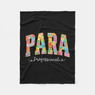 Para professional teacher first day of school back fleece blanket